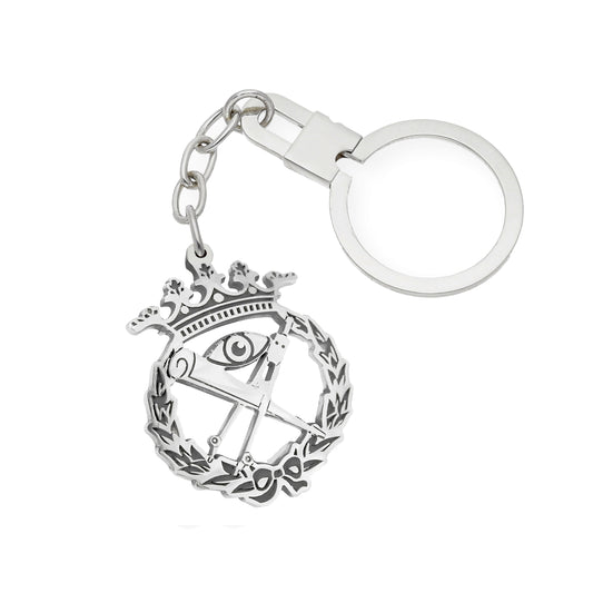 Llavero Insignia de Matemáticas en Plata de Ley 925