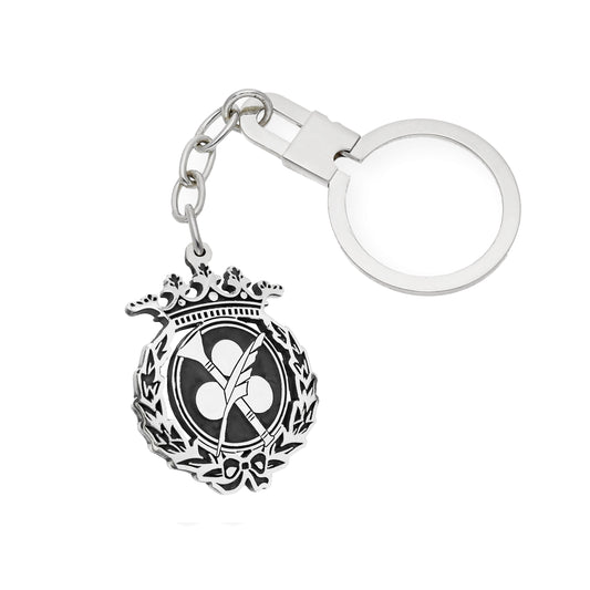 Llavero Insignia de Comunicación Audiovisual en Plata de Ley 925