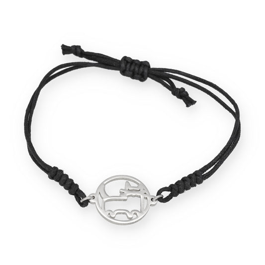Pulsera Macramé de Gato con Plata de Ley 925