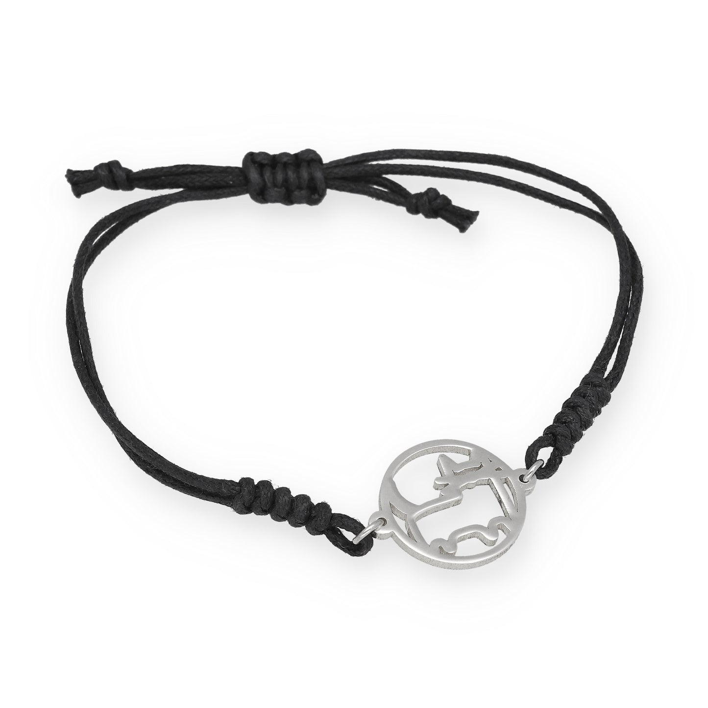 Pulsera Macramé de Gato con Plata de Ley 925