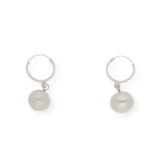 Pendientes de Aro en Plata de Ley 925 con Perlas FreshWater