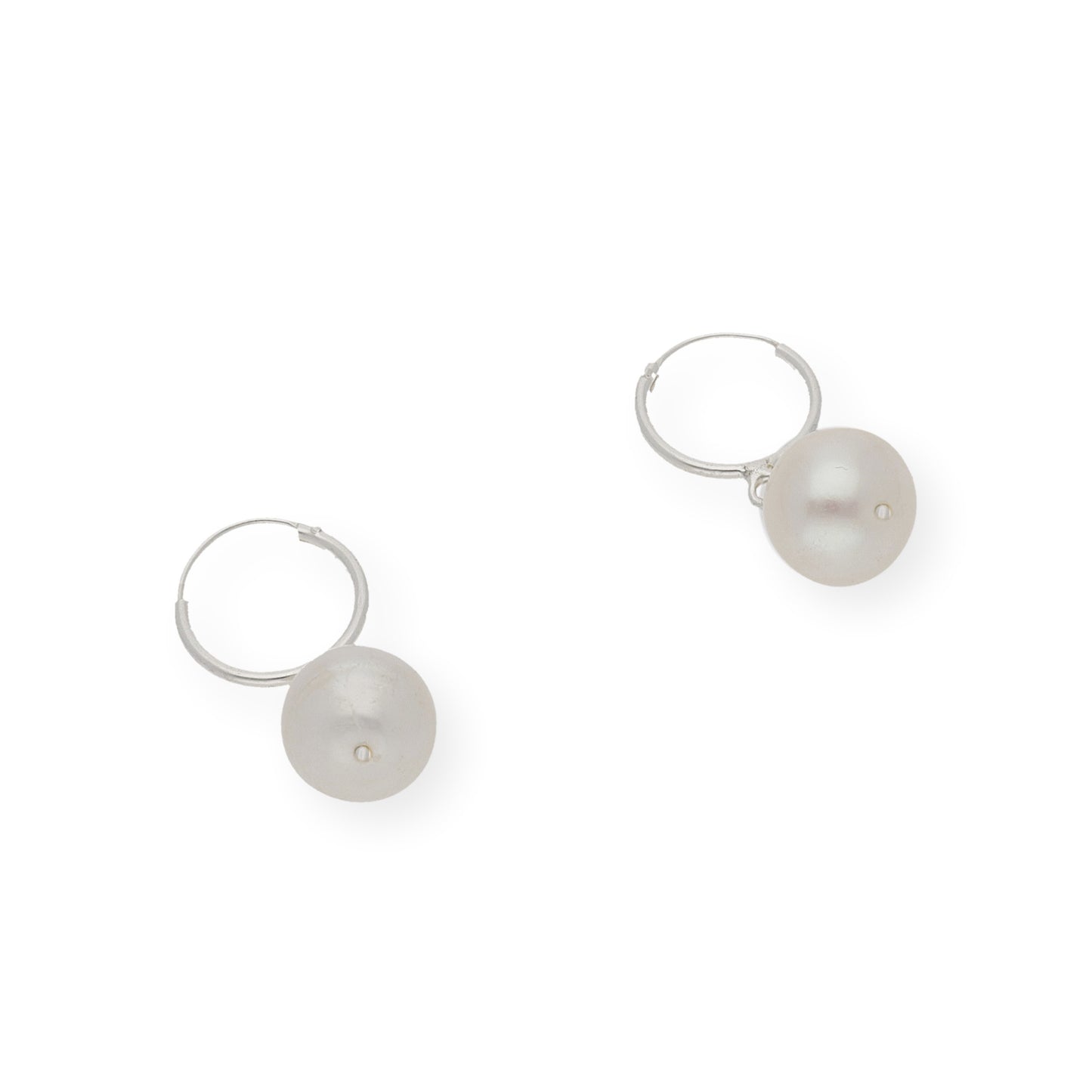 Pendientes de Aro en Plata de Ley 925 con Perlas FreshWater