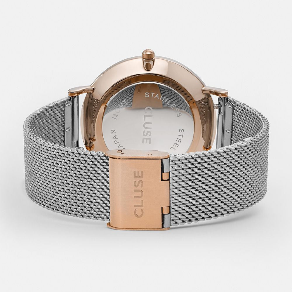 Reloj Cluse LA BOHEME Mesh Rose Gold/Silver CL18116