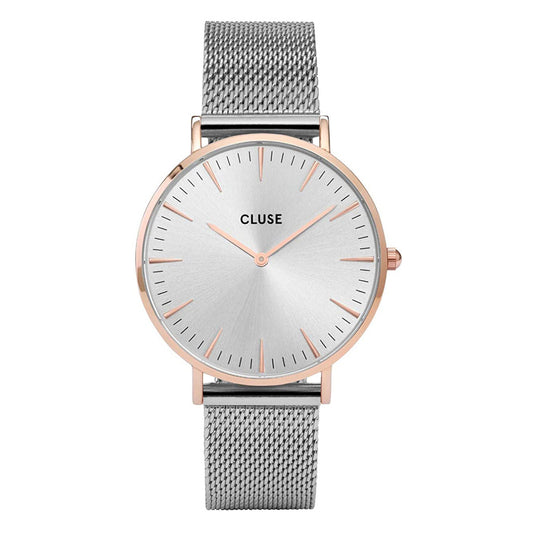 Reloj Cluse LA BOHEME Mesh Rose Gold/Silver CL18116