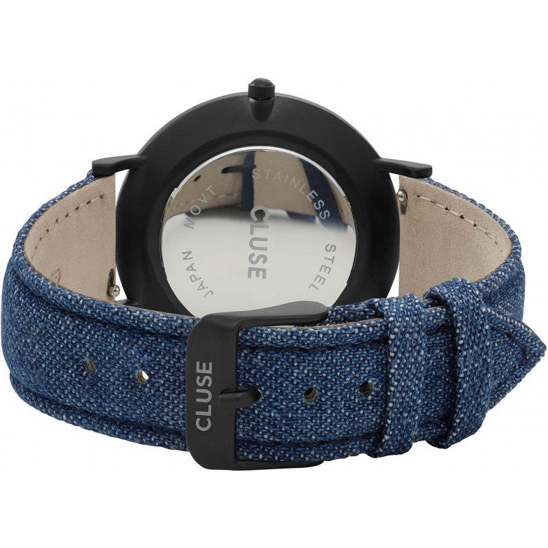 Reloj Cluse LA BOHEME Full Black Blue Denim CL18507