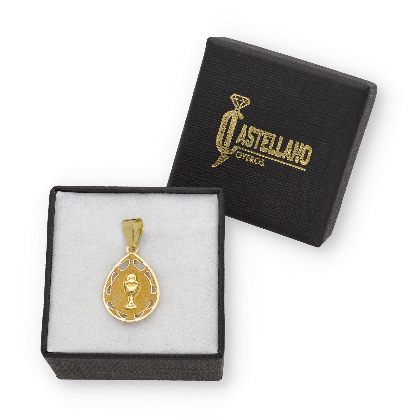 Medalla de Cáliz en Oro 18K Primera Comunión