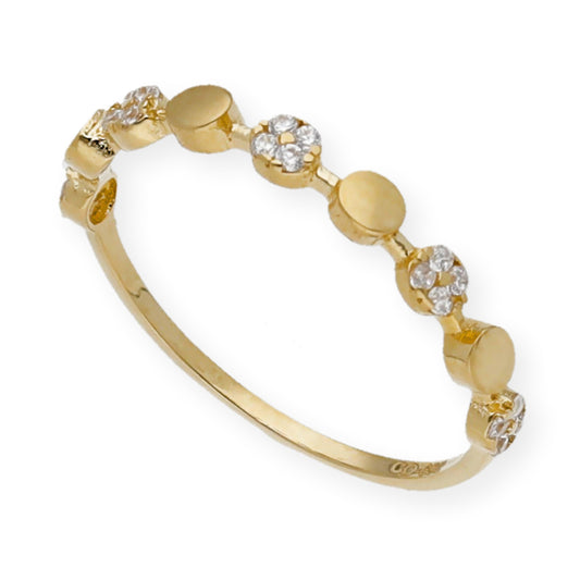 Anillo Bouquet en Oro de Ley 18k y Circonitas