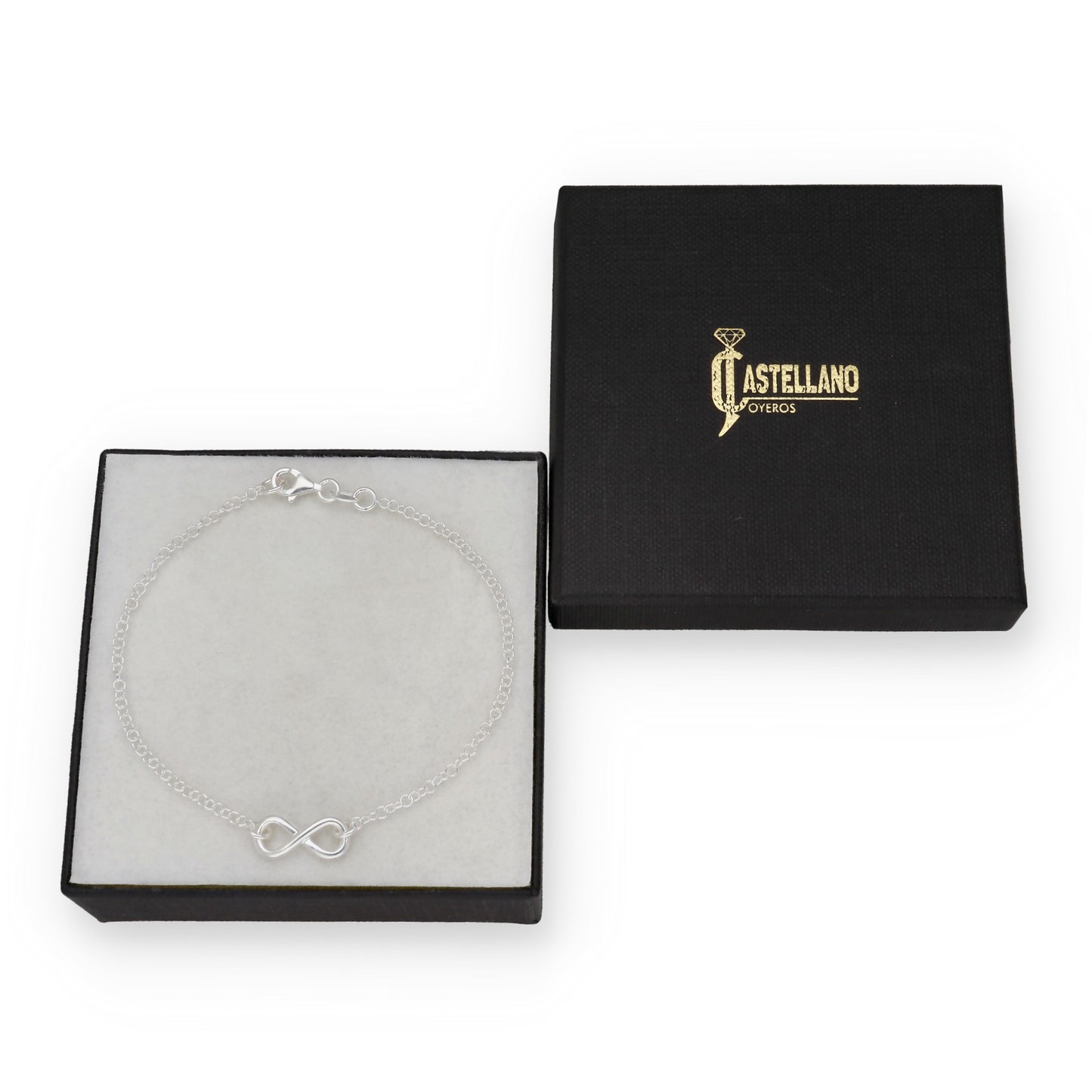 Pulsera Infinito de Plata de Ley 925