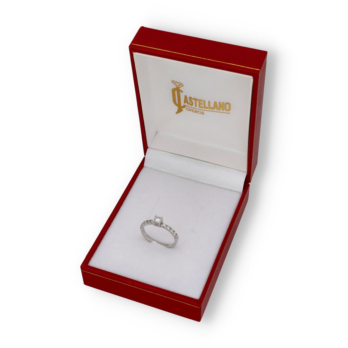 Anillo Paris en Oro Blanco 18k y Diamantes Naturales