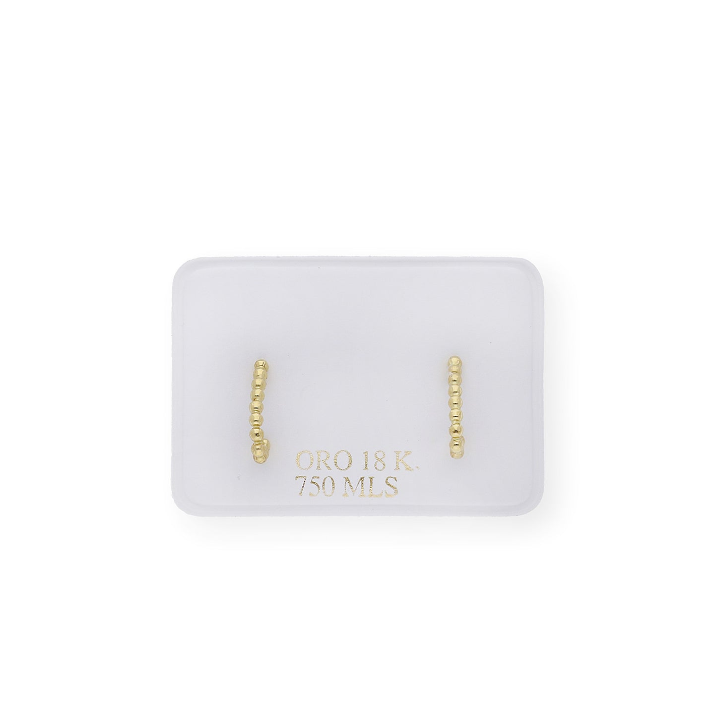 Pendientes aro oval Oro 18K