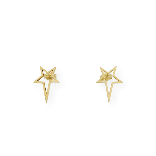 Pendientes estrella fugaz Oro 18K