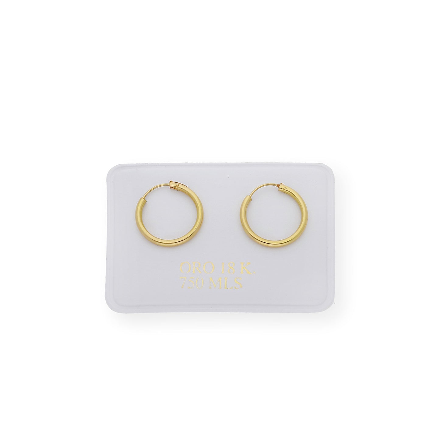 Pendiente Aro en Oro de Ley 18K