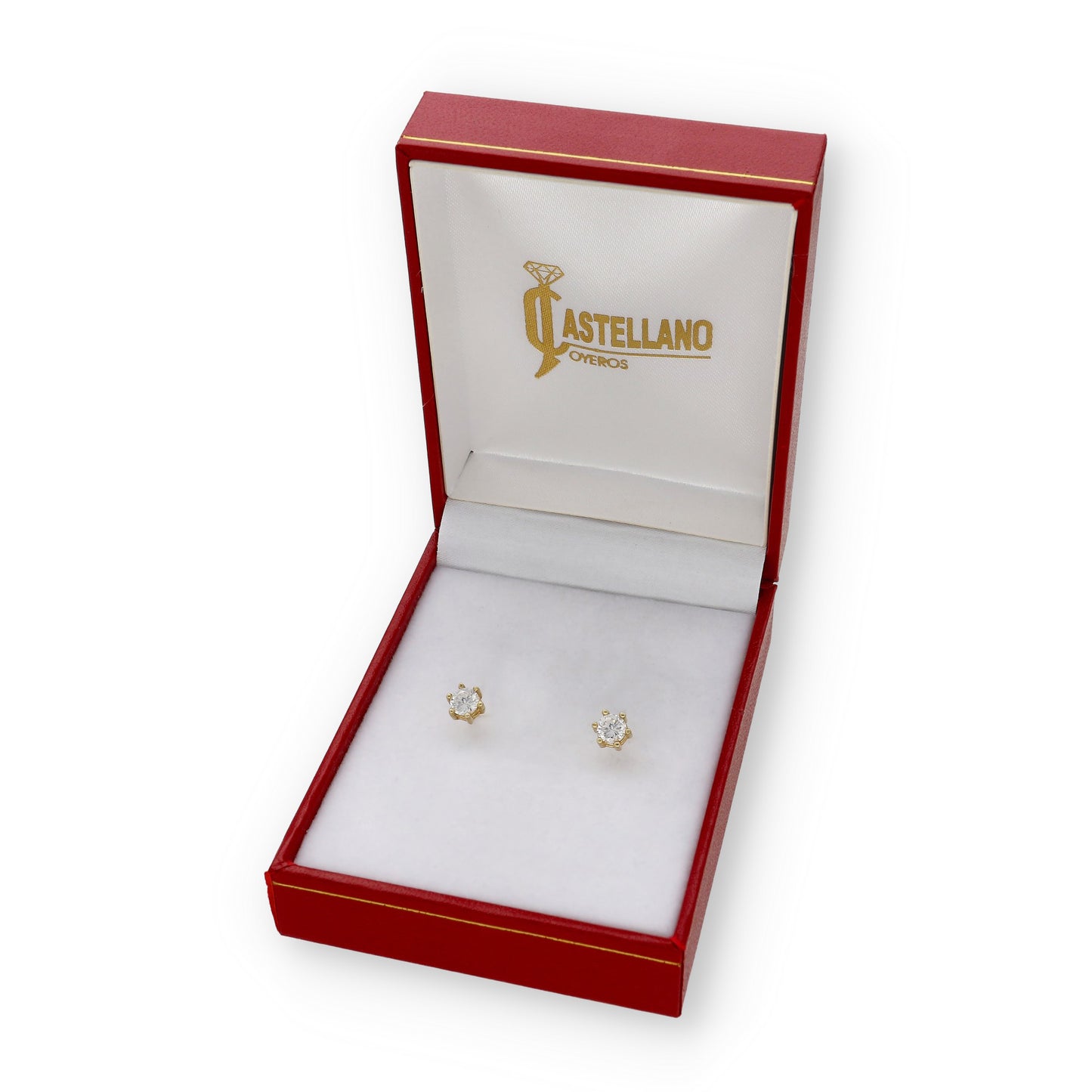 Solitario de Compromiso con Diamantes Certificado y Oro 18K