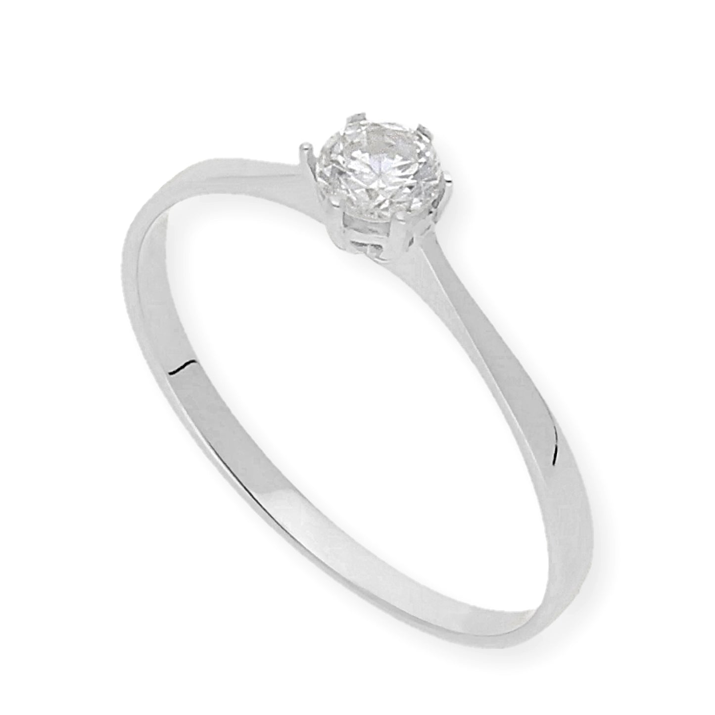 Solitario de Compromiso con Diamantes Certificado y Oro 18K Modelo Harmonía