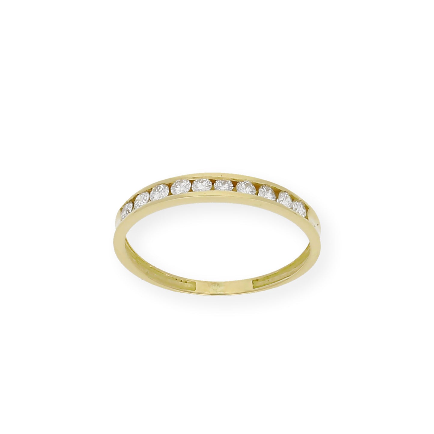 Anillo Alda Media Alianza en Oro 18k y Diamantes