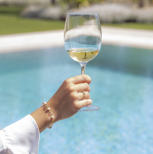 Pulsera de Jaula con Perlas Akoya y Oro de Ley 18k