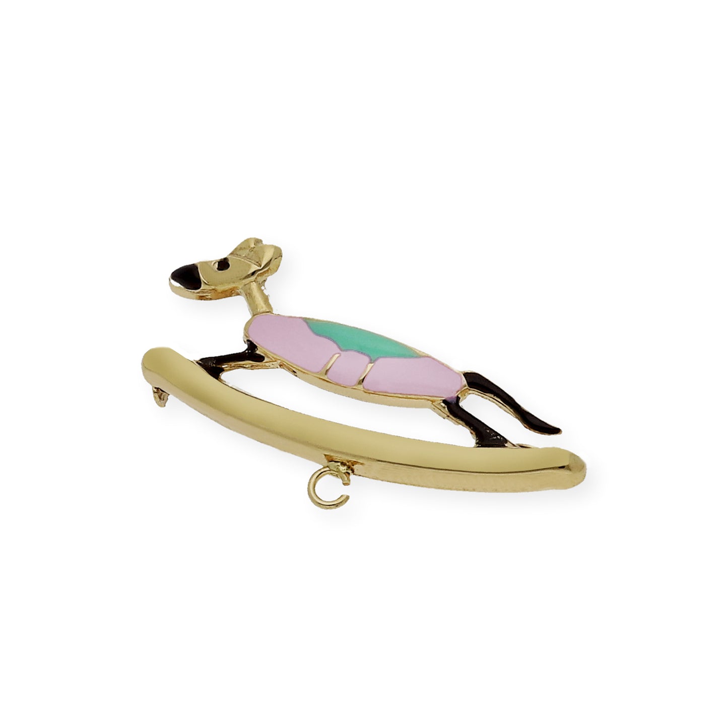 Alfiler Bebé caballo Oro Amarillo 18K