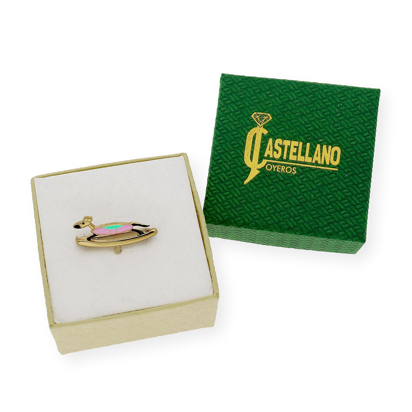 Alfiler Bebé caballo Oro Amarillo 18K