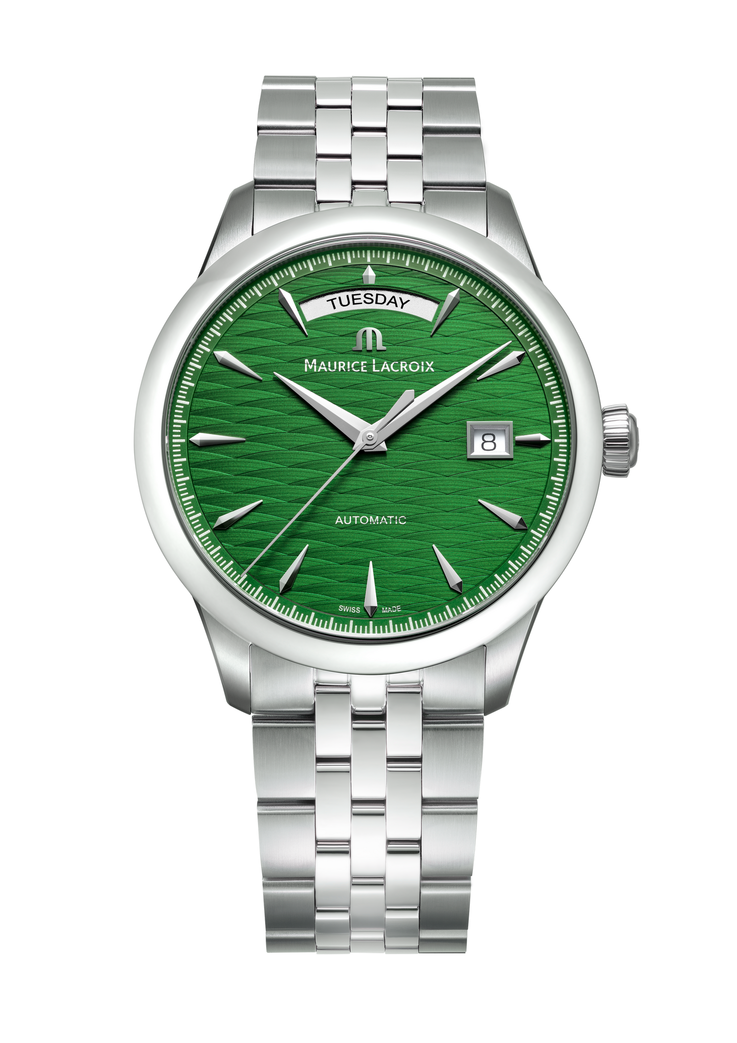 Reloj Maurice Lacroix 1975 AUTOMATIC VAGUES DU JURA GREEN 756058-SS002-630-1 - Edición Limitada
