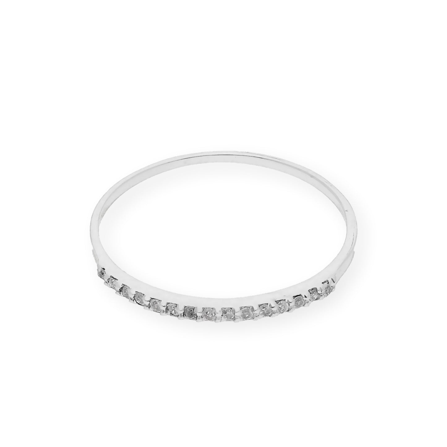 Anillo de Diamantes en Oro Blanco 18k