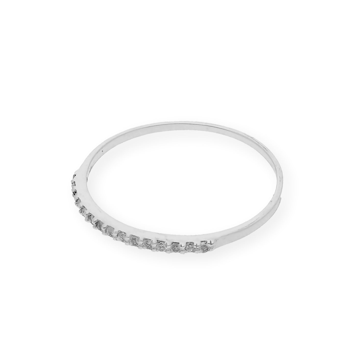 Anillo de Diamantes en Oro Blanco 18k