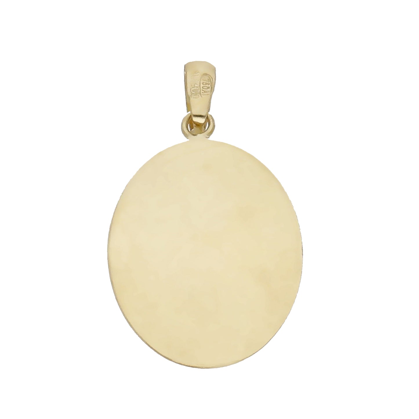 Medalla Virgen Niña en Oro 18k Oval Modelo Venecia