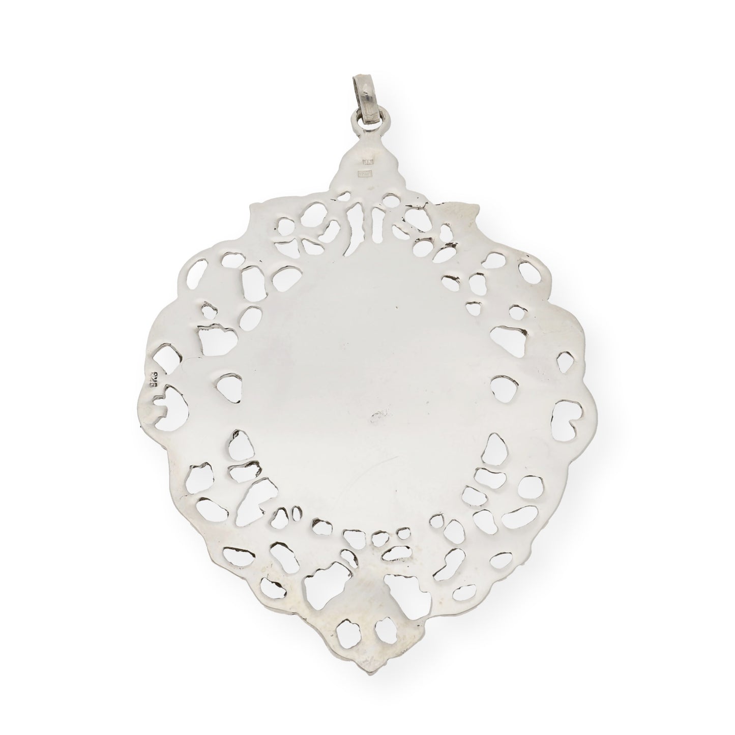 Medalla de cuna de plata de ley Ángel de la guarda