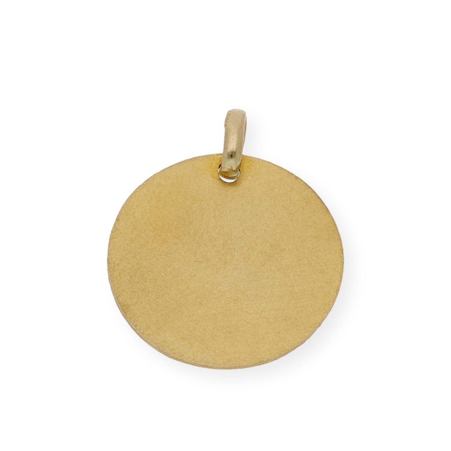 Medalla de Bebé Diseño de Niño en Pesebre con Reloj en Oro 18k