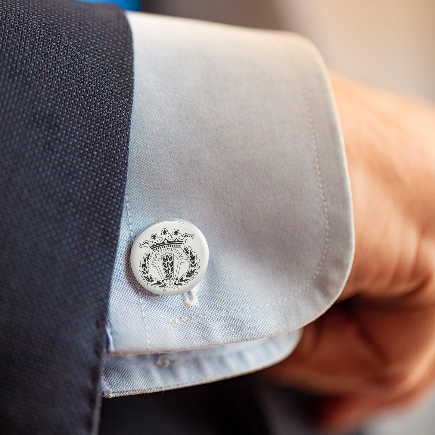 Gemelos Insignia de Empresariales en Plata de Ley 925