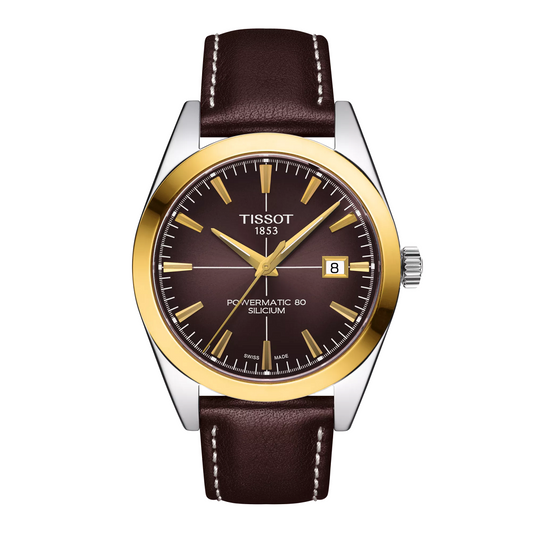 Reloj Tissot Gentleman Gold Bezel 40mm T927.407.46.291.01