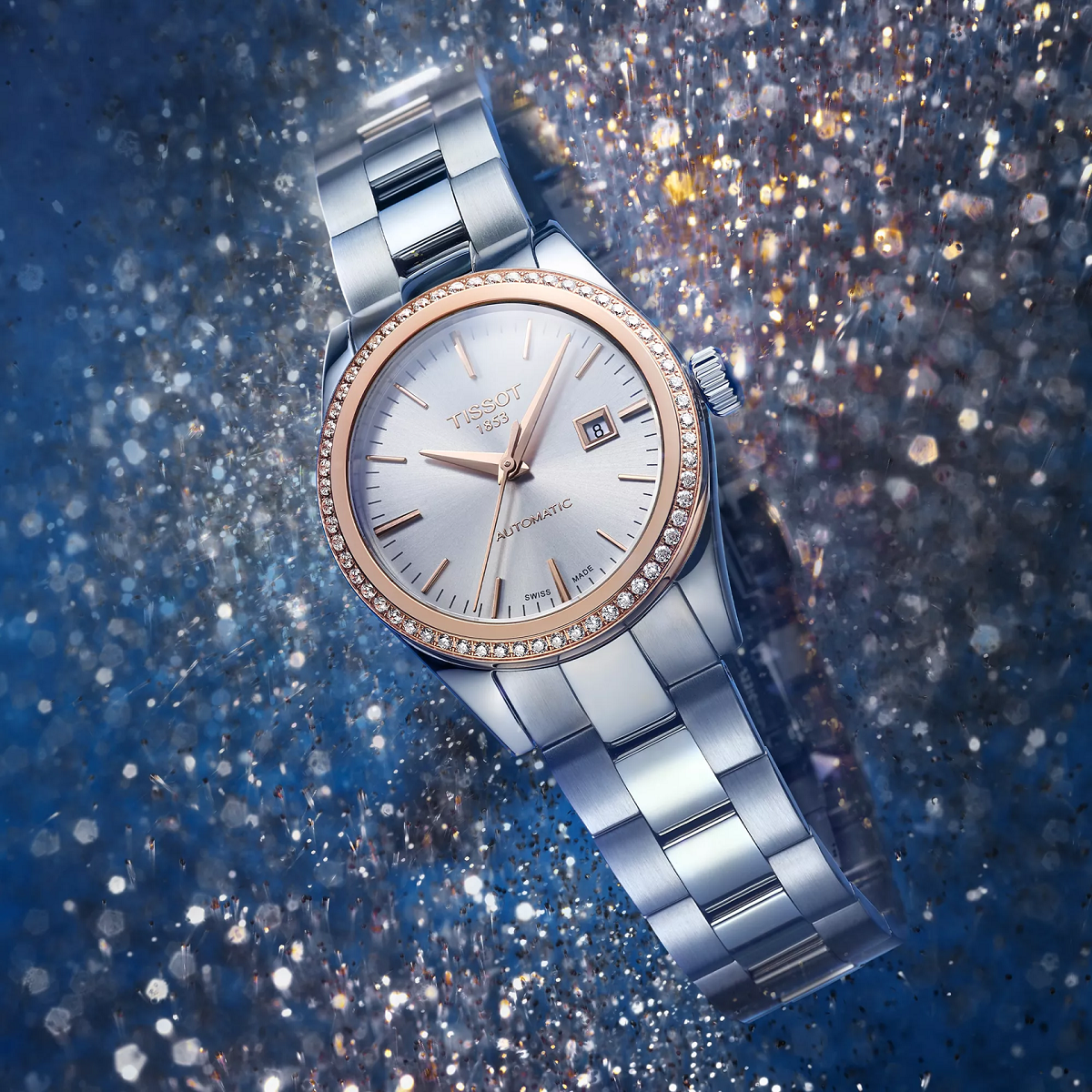 Reloj Tissot T-My Lady Automatic 18K Gold Bezel T930.007.41.031.00