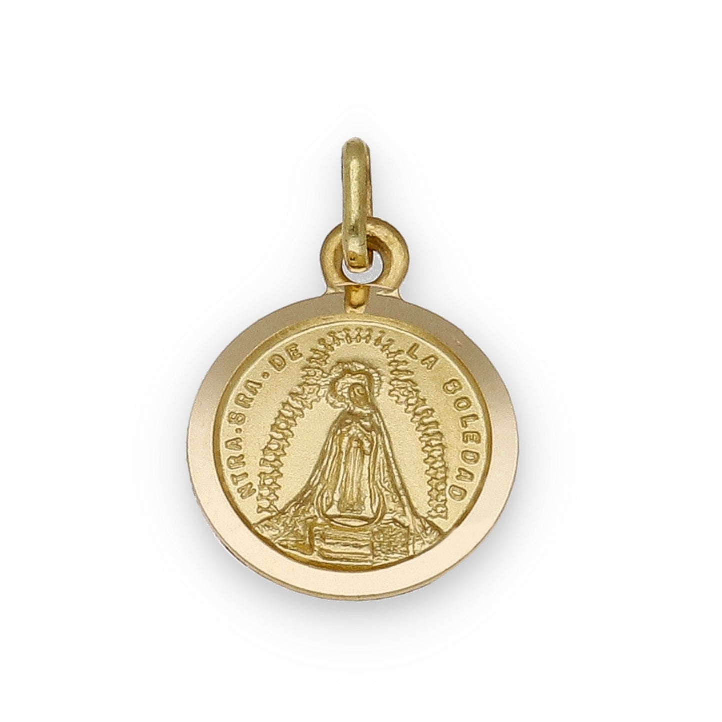 Medalla Virgen de la Soledad en Oro 18k Modelo Mediano