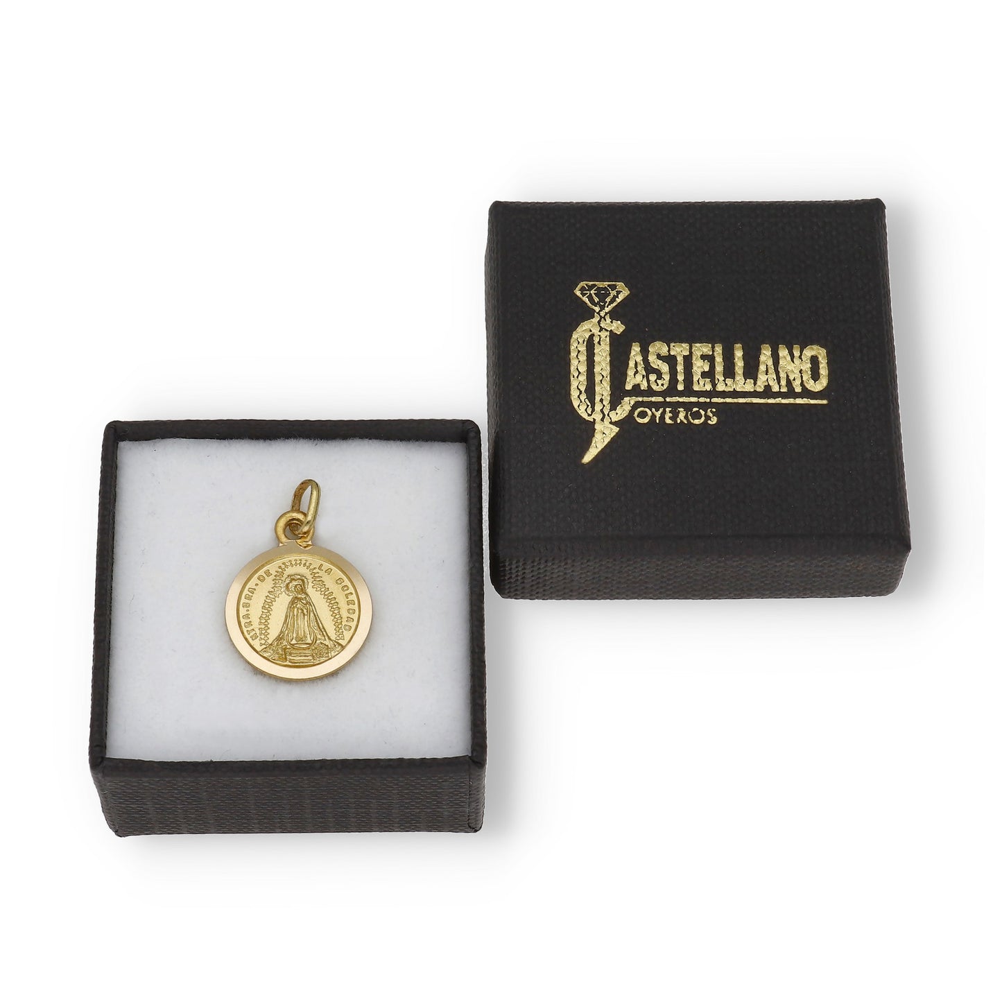 Medalla Virgen de la Soledad en Oro 18k Modelo Mediano