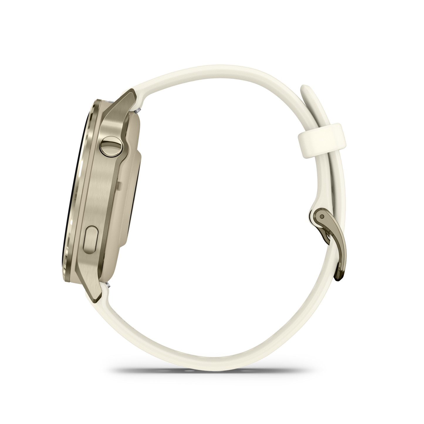 Reloj Garmin Venu® 4 - 41 mm Bisel Dorado con Correa de Silicona Blanca 010-03013-00