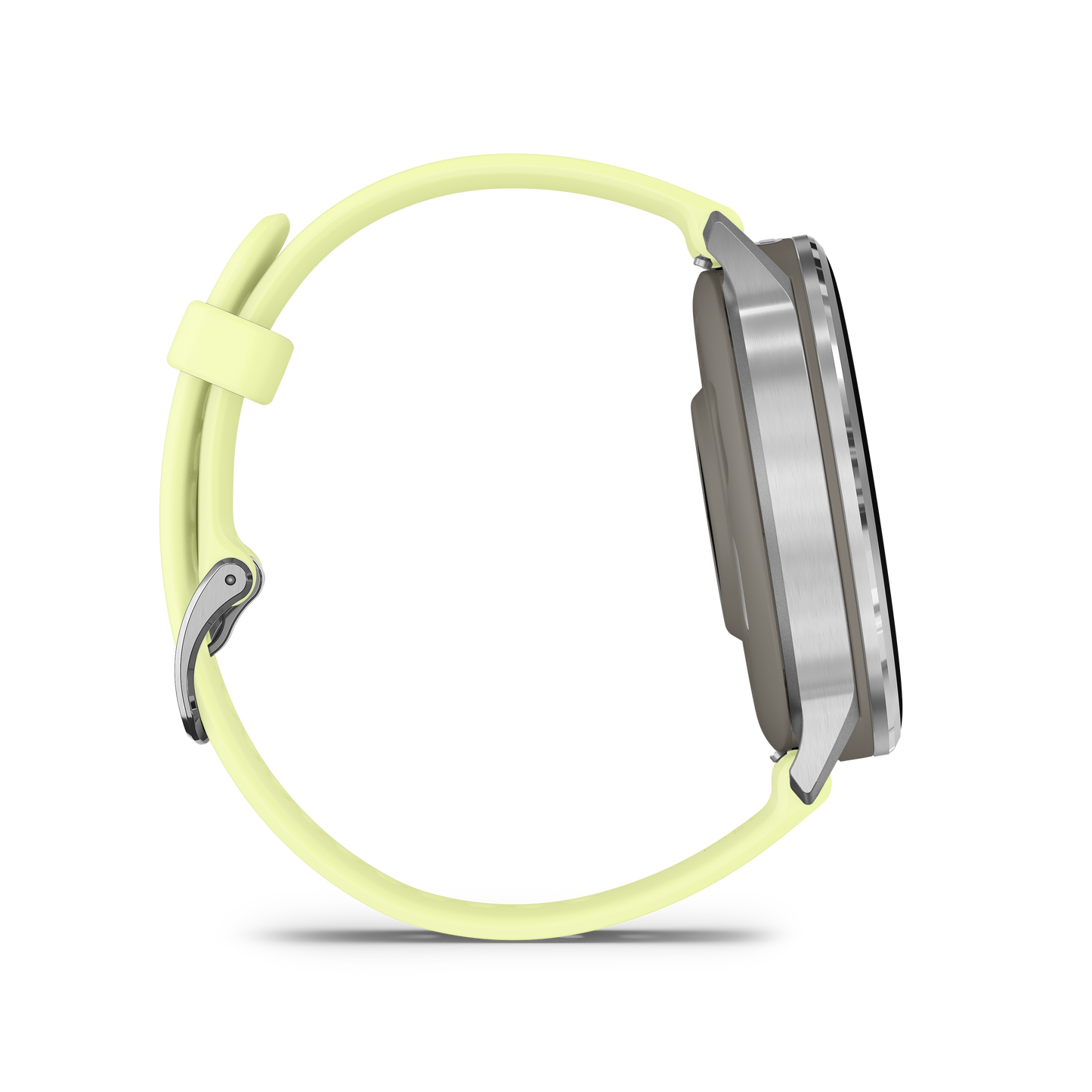 Reloj Garmin Venu® 4 - 45 mm Bisel Plateado Correa de Silicona Amarilla 010-03014-02