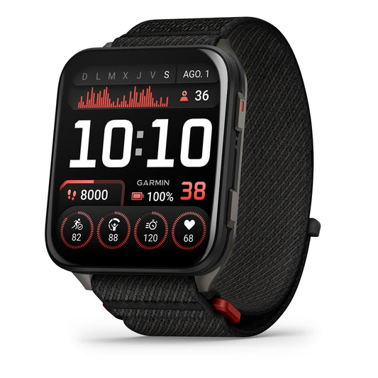 Reloj Garmin Venu X1 Negro Titanio y Correa Nailon Negro 010-02980-02