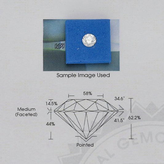 Diamante Talla Brillante 0,50 ct - H - VS2 - Certificado IGI