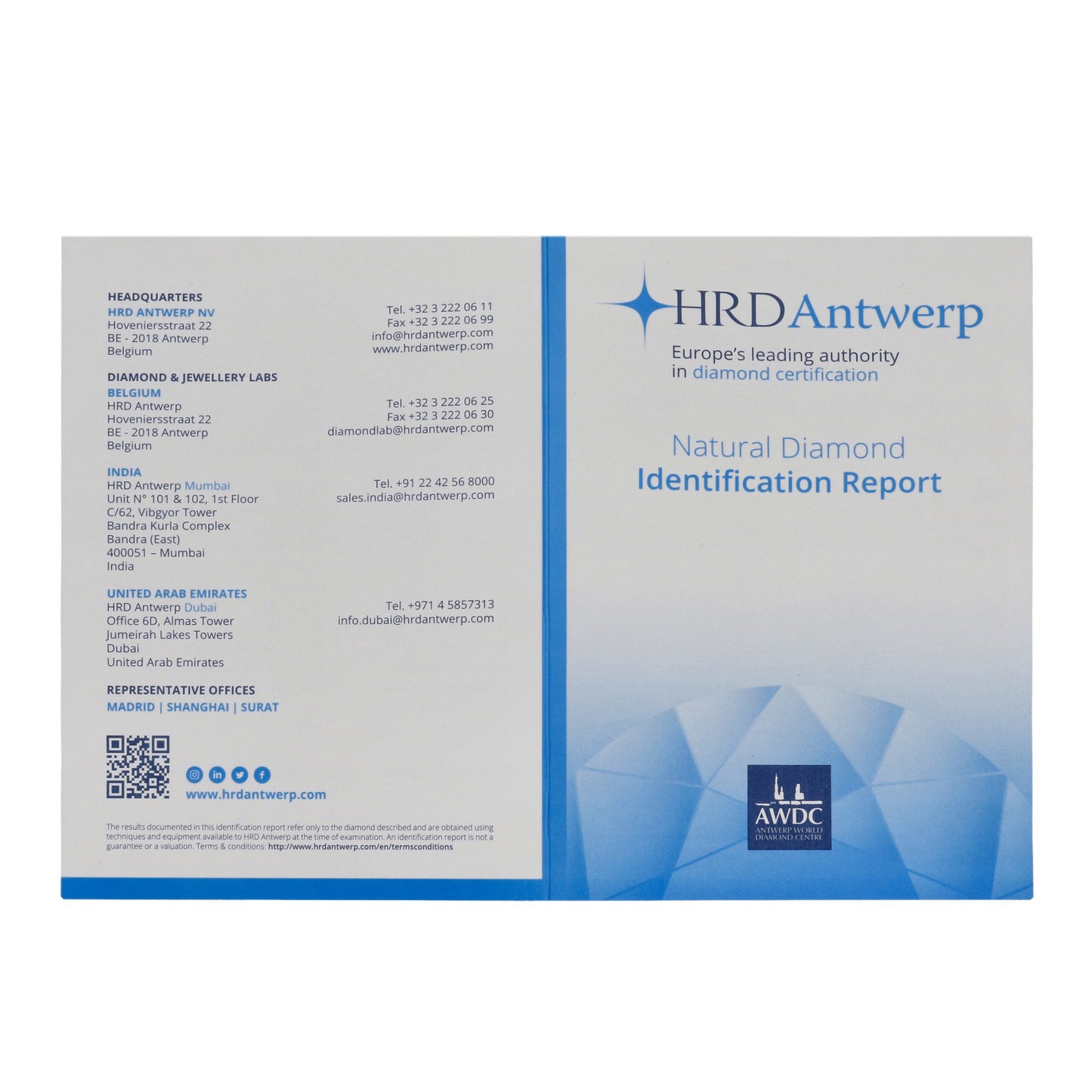 Diamante Talla Brillante 0,28 ct - E - VVS2 - Certificado HRD