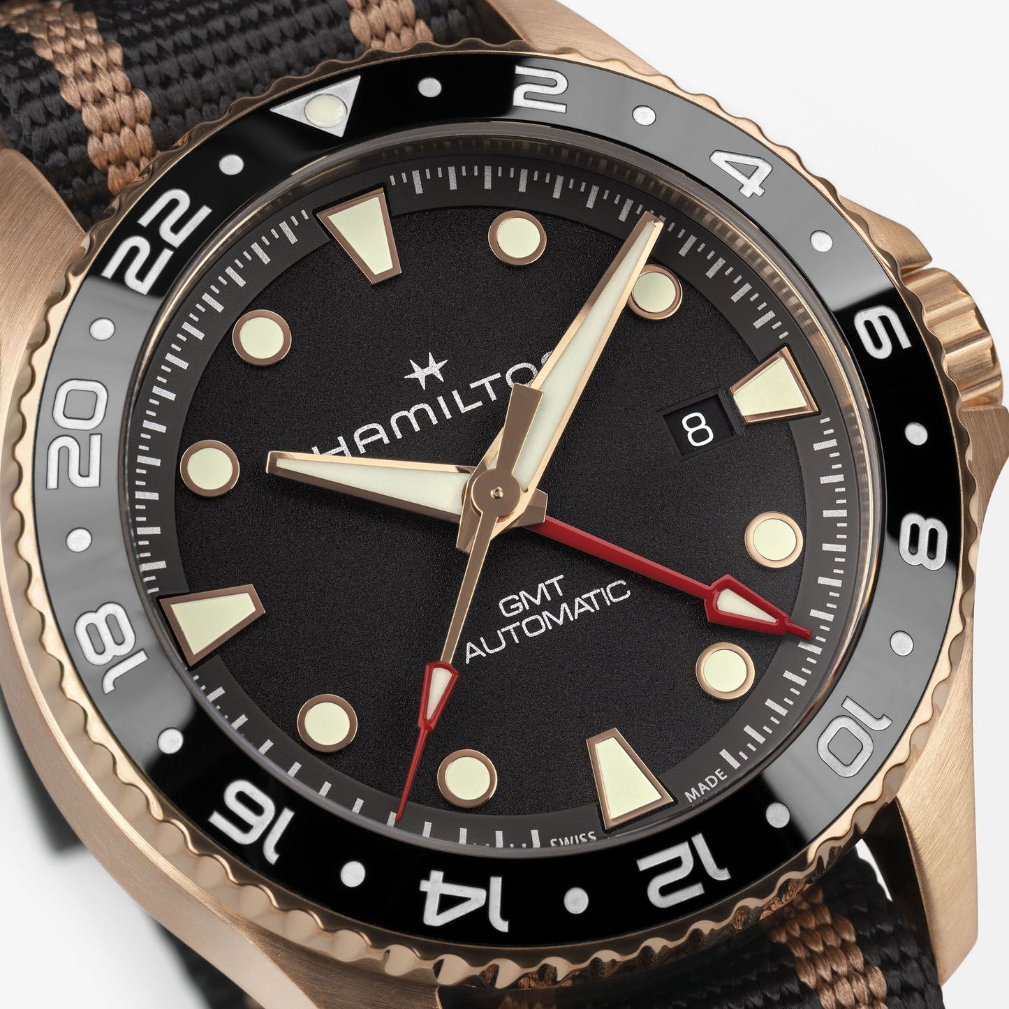 Reloj Hamilton Khaki Navy Scuba Automatic GMT 43mm Bronce H82565930