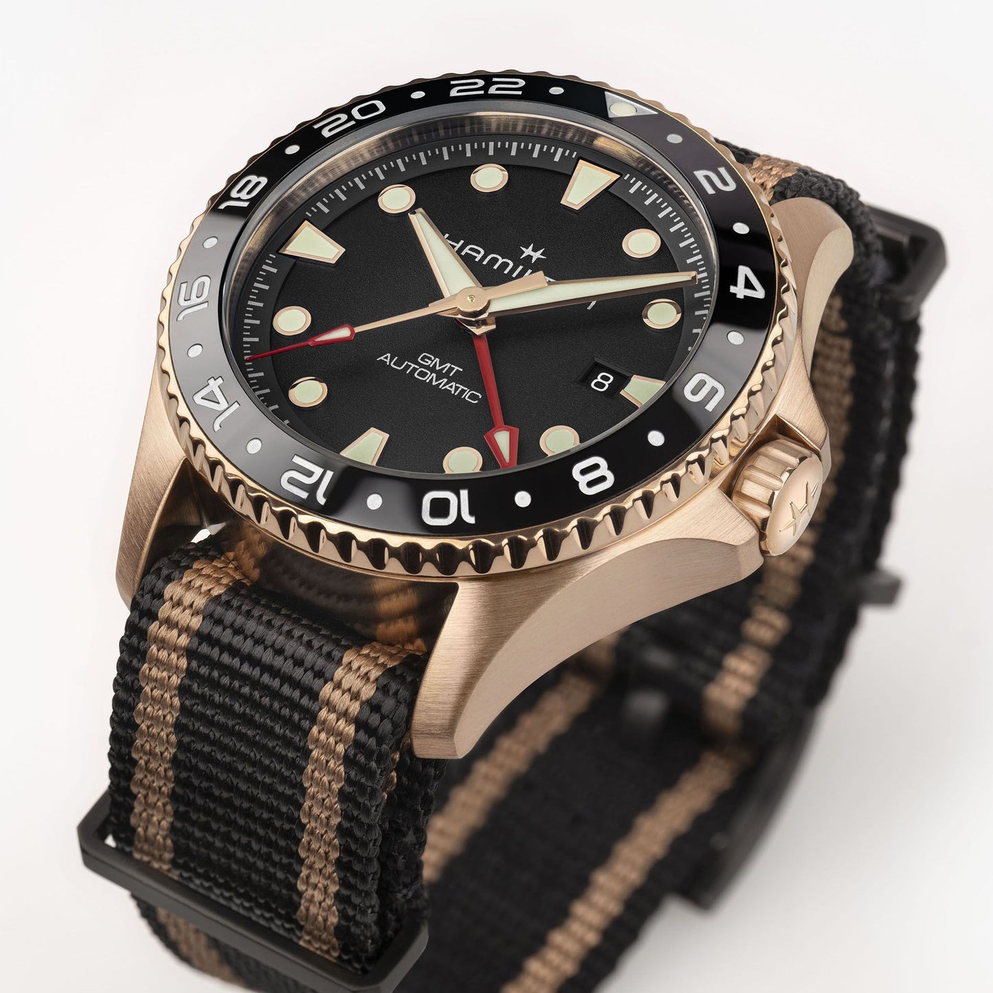 Reloj Hamilton Khaki Navy Scuba Automatic GMT 43mm Bronce H82565930