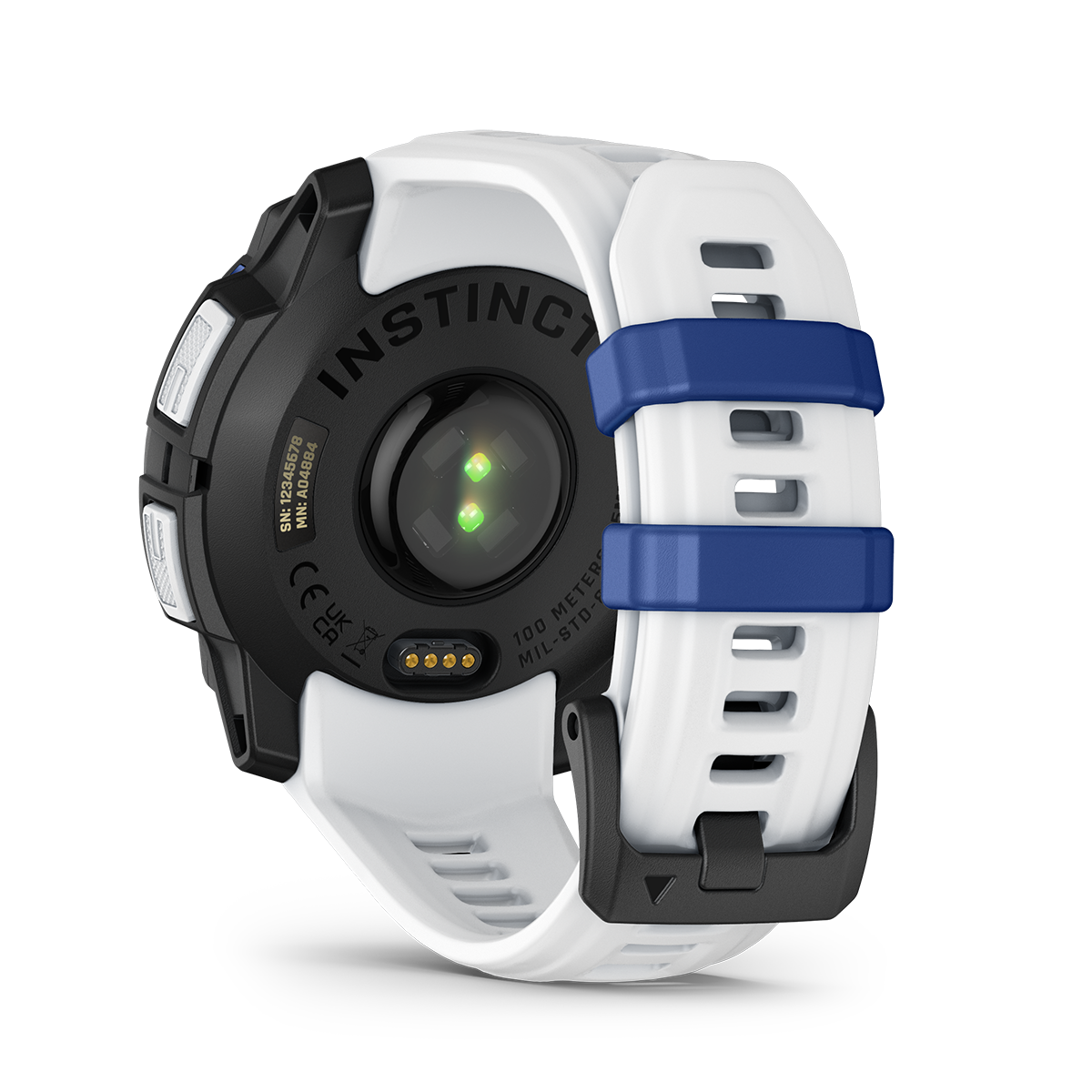 Reloj Garmin Instinct 3 - 45mm, Solar Blanco con Correa Blanca 010-02934-03