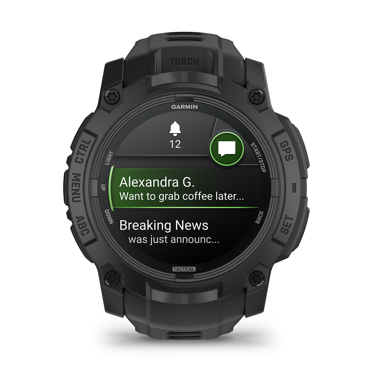 Reloj Garmin Instinct 3 - 50mm, AMOLED Tactical Edition Negro 010-03020-50