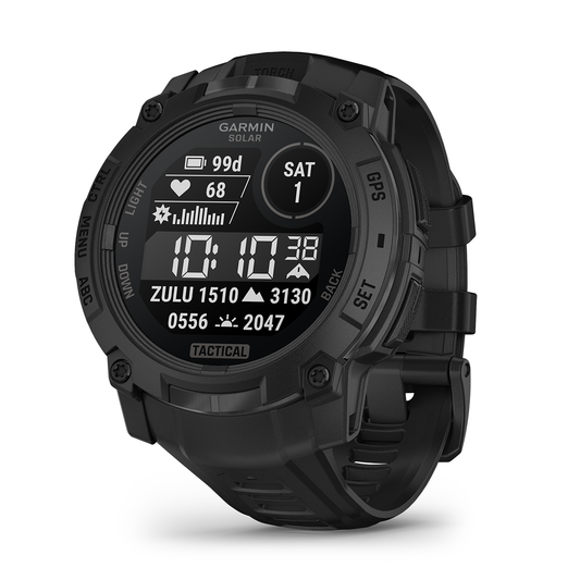 Reloj Garmin Instinct 3 - 50mm, Solar Tactical Edition Negro 010-02935-50