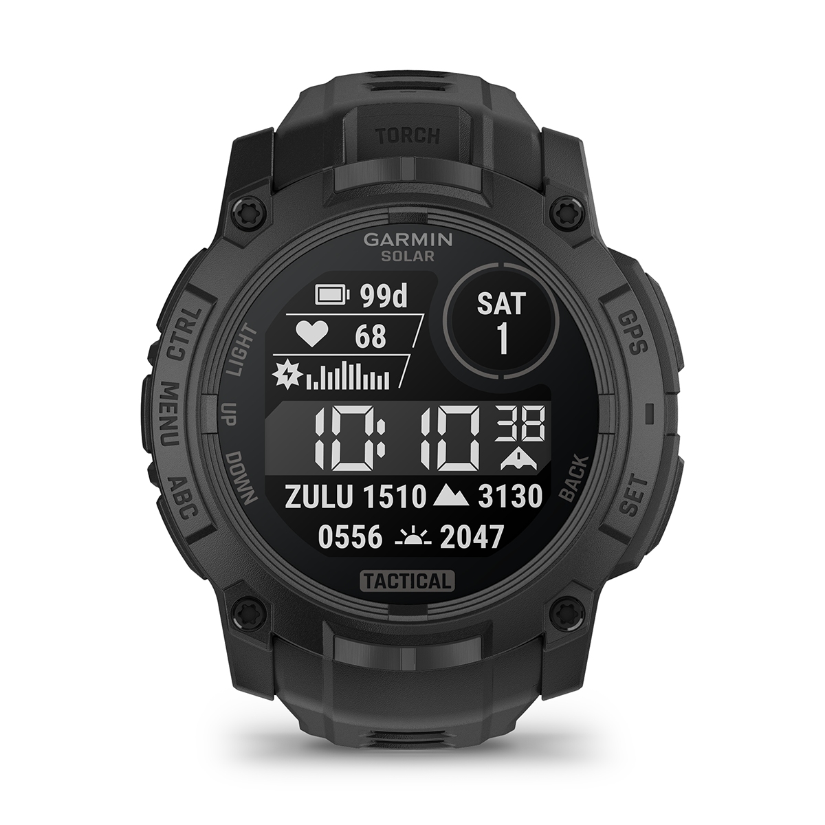 Reloj Garmin Instinct 3 - 50mm, Solar Tactical Edition Negro 010-02935-50