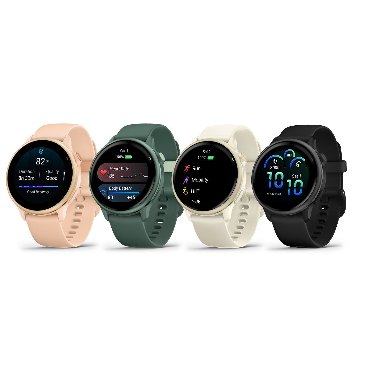 Reloj Garmin Vivoactive 6 Verde Metálico con Correa Verde 010-02985-02