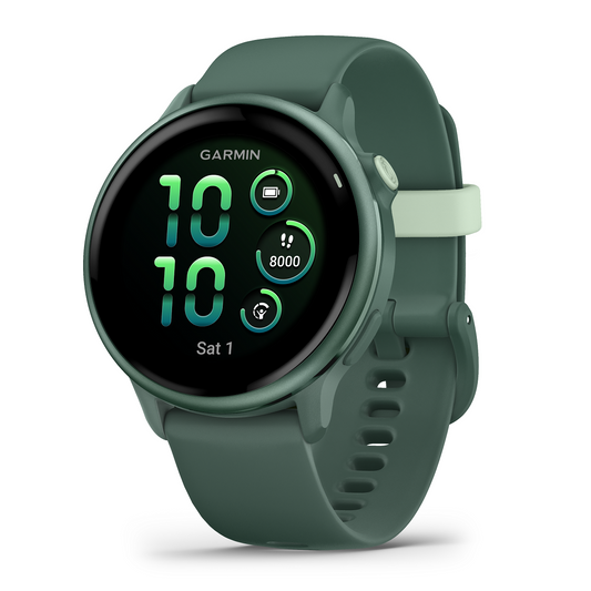 Reloj Garmin Vivoactive 6 Verde Metálico con Correa Verde 010-02985-02