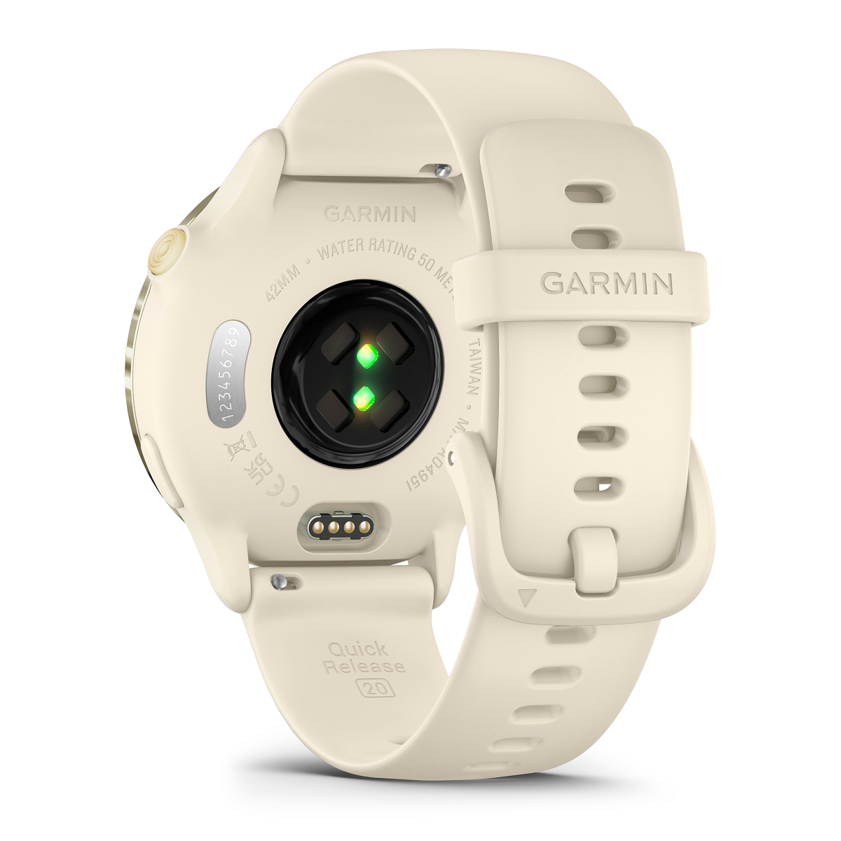 Reloj Garmin Vivoactive 6 Oro Lunar con Correa Hueso 010-02985-01