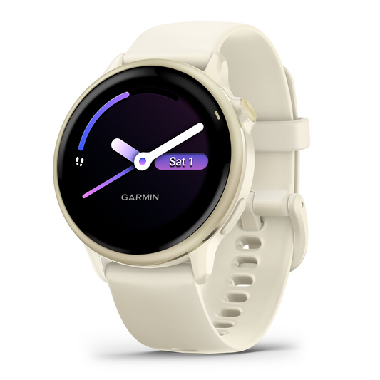Reloj Garmin Vivoactive 6 Oro Lunar con Correa Hueso 010-02985-01
