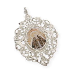 Medalla de cuna de plata de ley Virgen de la Soledad