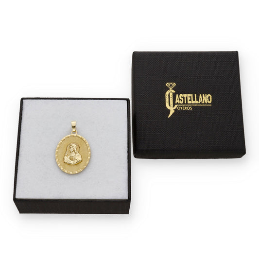 Medalla Sagrado Corazón de Jesús Primera Comunión de Oro 18K